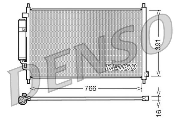 Denso Ac Condenser DCN40005 - image 2
