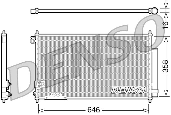 Denso Ac Condenser DCN40009 - image 2