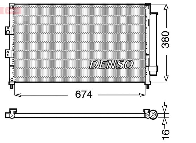 Denso Ac Condenser DCN40014 - image 2