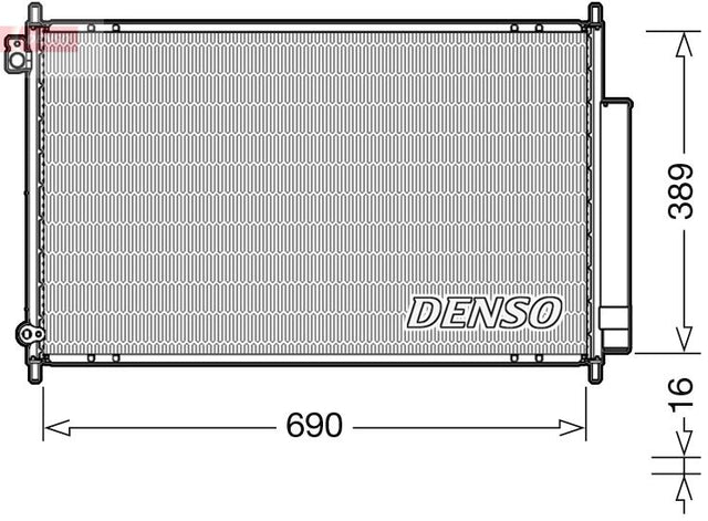 Denso Ac Condenser DCN40016 - image 2