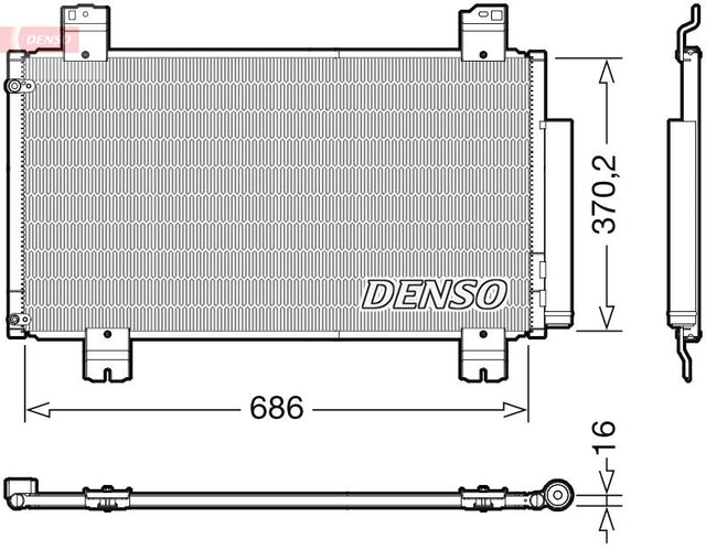 Denso Ac Condenser DCN40033 - image 2