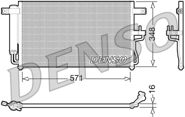 Denso Ac Condenser DCN41001 - image 2