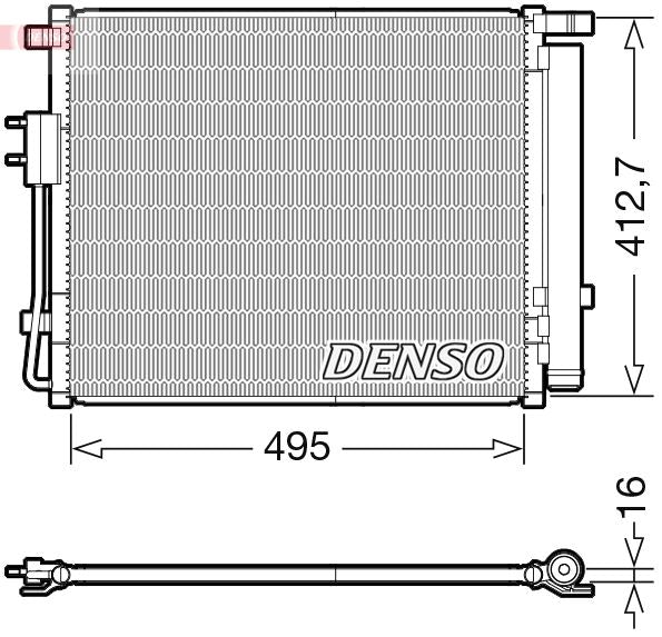 Denso Ac Condenser DCN41012 - image 2