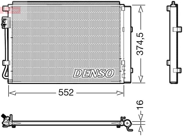 Denso Ac Condenser DCN41017 - image 2