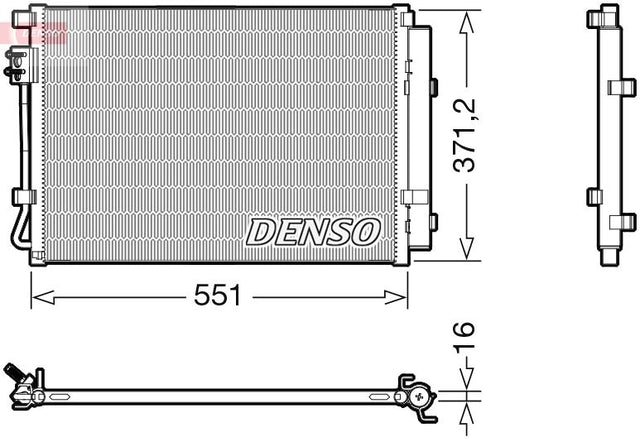 Denso Ac Condenser DCN41022 - image 2