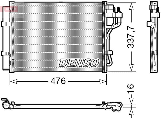 Denso Ac Condenser DCN41023 - image 2