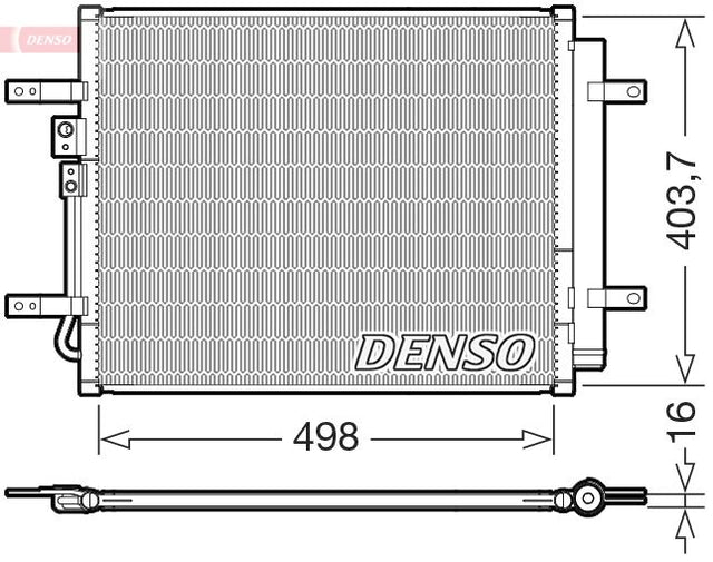 Denso Ac Condenser DCN41025 - image 2
