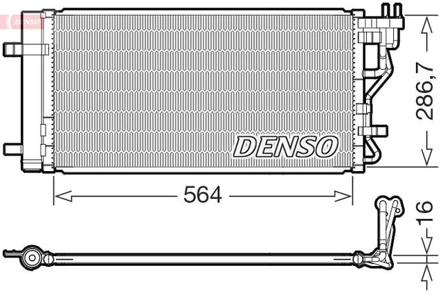 Denso Ac Condenser DCN41027 - image 2