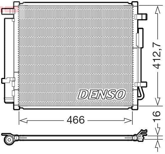 Denso Ac Condenser DCN41033 - image 2