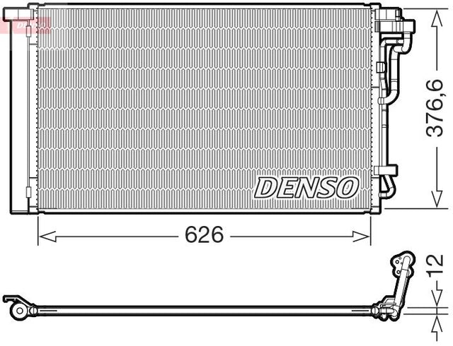 Denso Ac Condenser DCN41034 - image 2