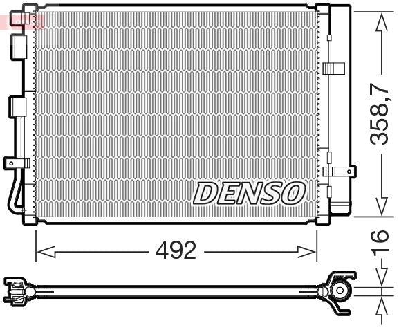 Denso Ac Condenser DCN41035 - image 2
