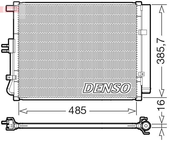Denso Ac Condenser DCN43007 - image 2