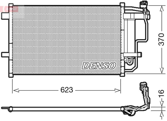 Denso Ac Condenser DCN44007 - image 2