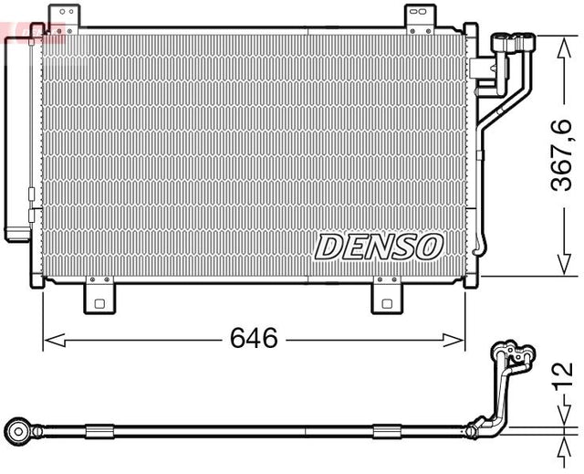 Denso Ac Condenser DCN44012 - image 2