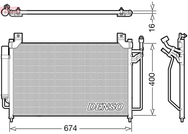 Denso Ac Condenser DCN44013 - image 2