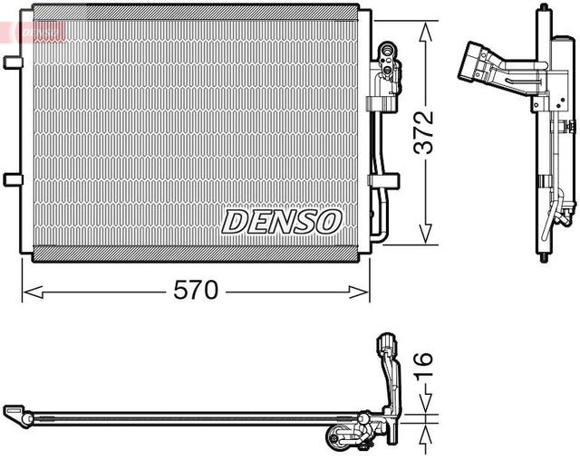 Denso Ac Condenser DCN44016 - image 2