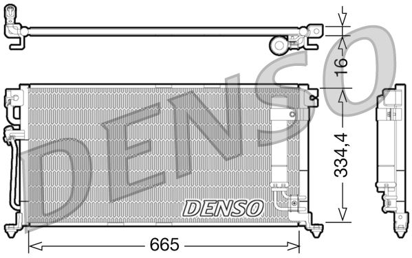 Denso Ac Condenser DCN45003 - image 2