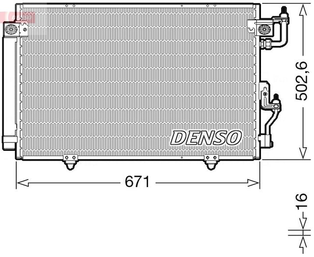 Denso Ac Condenser DCN45008 - image 2