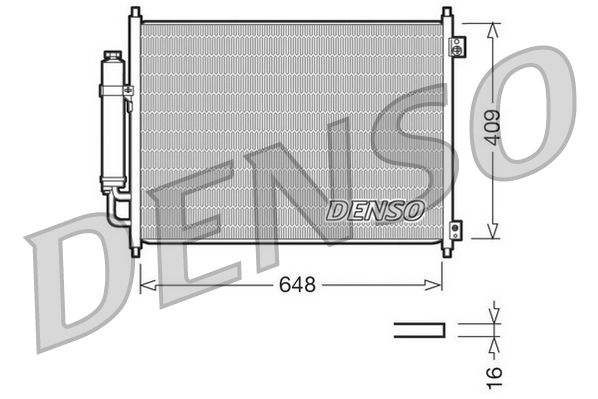 Denso Ac Condenser DCN46001 - image 2