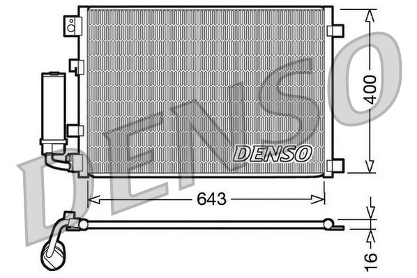 Denso Ac Condenser DCN46002 - image 2