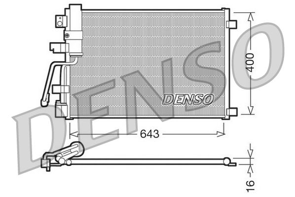 Denso Ac Condenser DCN46003 - image 2