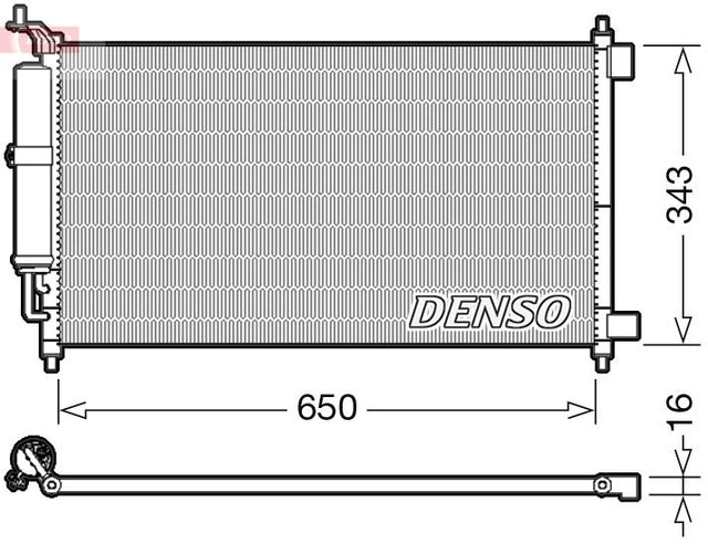 Denso Ac Condenser DCN46007 - image 2