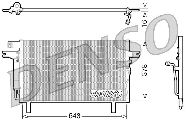 Denso Ac Condenser DCN46016 - image 2