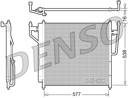 Denso Ac Condenser DCN46017 - image 2