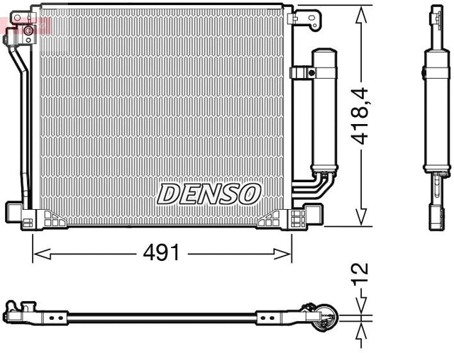 Denso Ac Condenser DCN46025 - image 2
