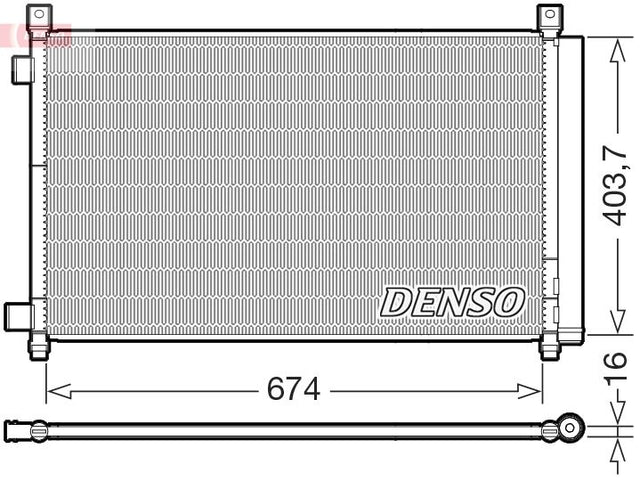 Denso Ac Condenser DCN46036 - image 2