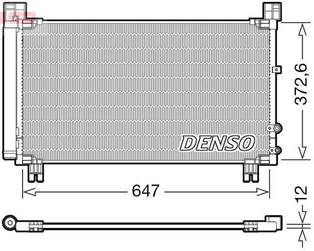Denso Ac Condenser DCN50053 - image 2