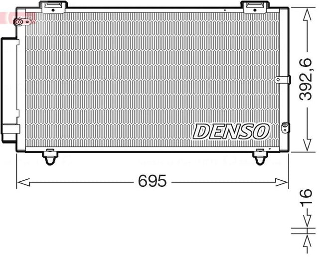 Denso Ac Condenser DCN50130 - image 2