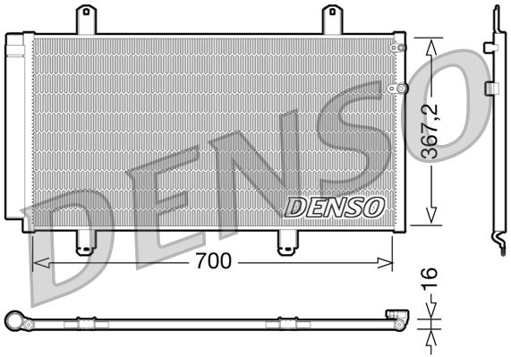 Denso Ac Condenser DCN51004 - image 2