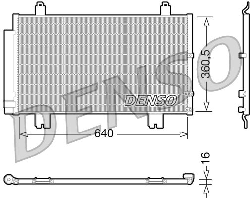 Denso Ac Condenser DCN51005 - image 2