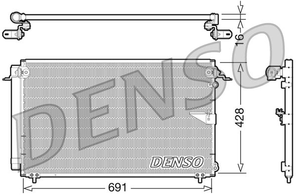 Denso Ac Condenser DCN51008 - image 2