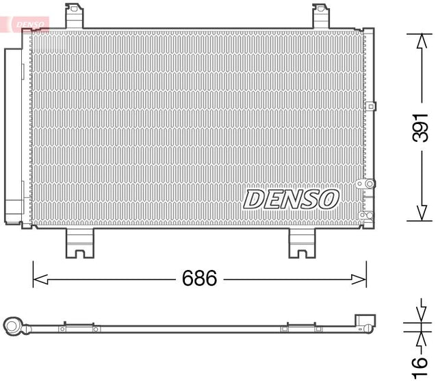 Denso Ac Condenser DCN51013 - image 2