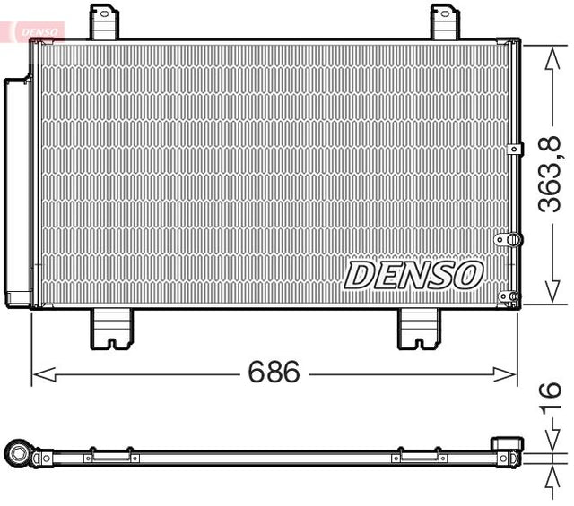 Denso Ac Condenser DCN51016 - image 2