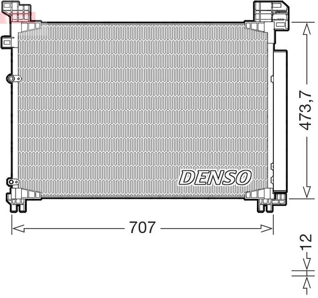 Denso Ac Condenser DCN51020 - image 2