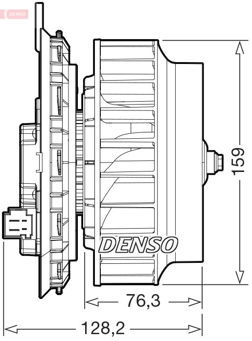 Denso Cabin Blower Fan DEA17016 - image 2