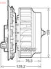 Denso Cabin Blower Fan DEA17016 thumbnail