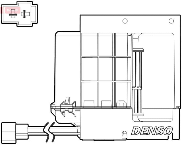 Denso Cabin Blower Fan DEA17033 - image 2