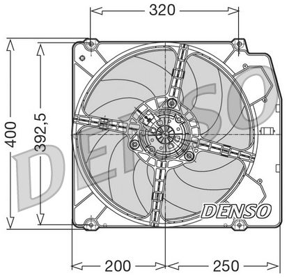 Denso Radiator Cooling Fan DER01005 - image 2