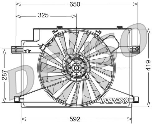 Denso Radiator Cooling Fan DER01006 - image 2