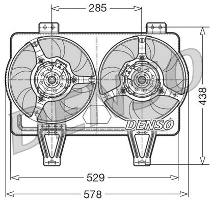 Denso Radiator Cooling Fan DER01016 - image 2