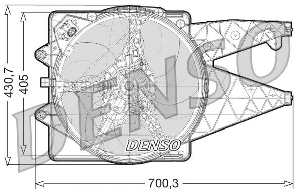 Denso Radiator Cooling Fan DER01020 - image 2