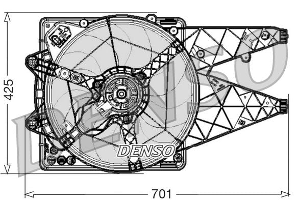 Denso Radiator Cooling Fan DER01030 - image 2
