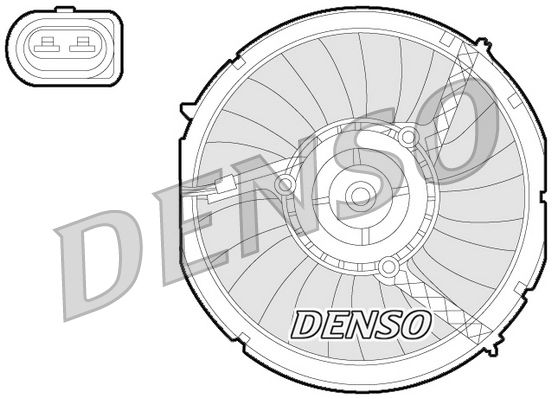 Denso Radiator Cooling Fan DER02003 - image 2