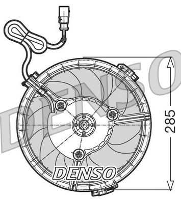 Denso Radiator Cooling Fan DER02005 - image 2