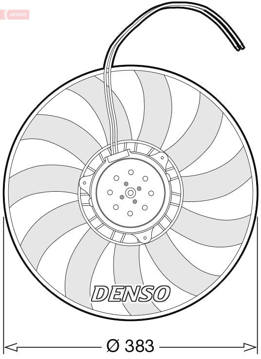 Denso Radiator Cooling Fan DER02007 - image 2