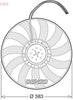 Denso Radiator Cooling Fan DER02007 thumbnail
